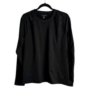 Athleta Black Long Sleeve Shirt size L activewear , workout. Gym